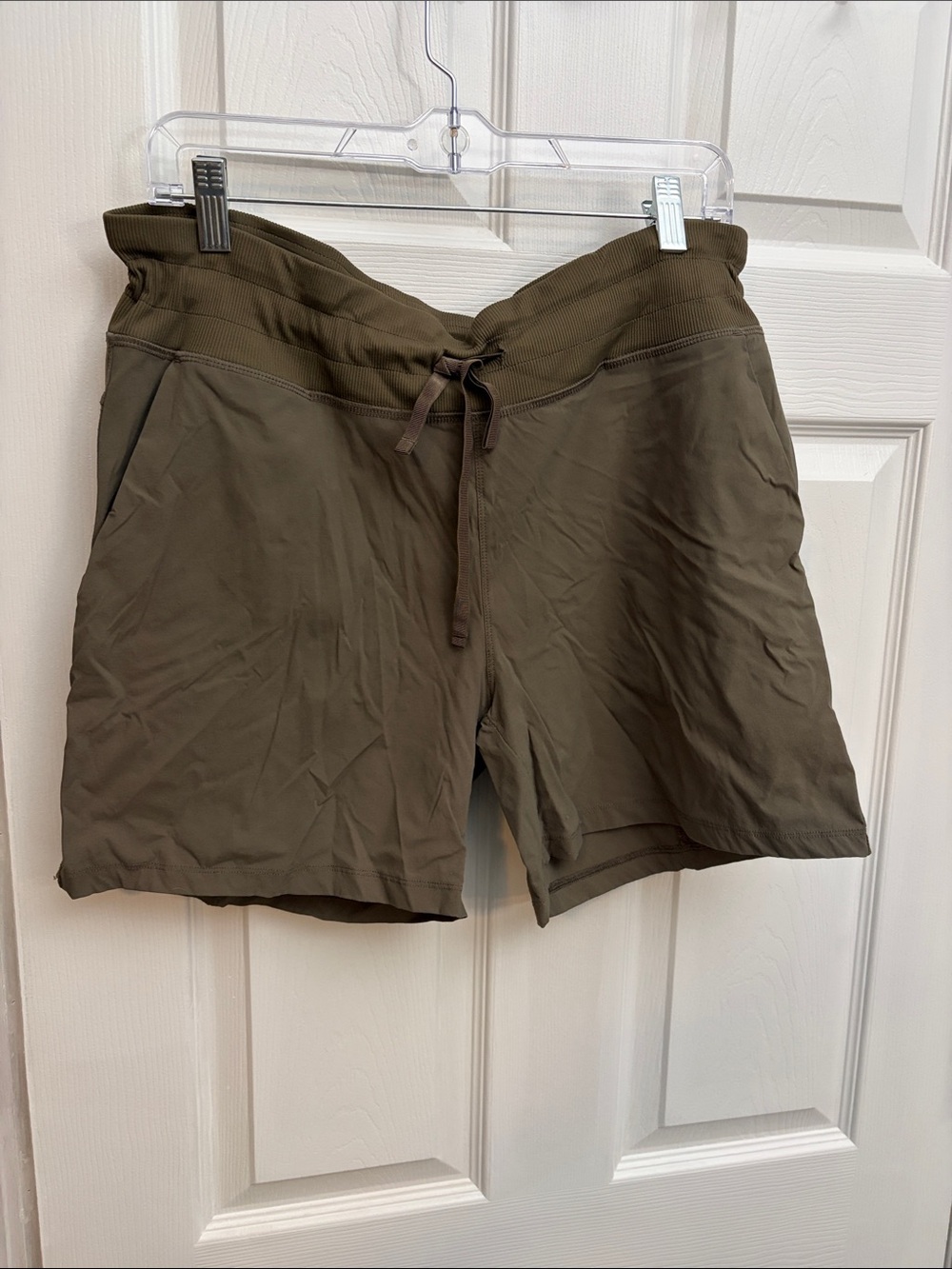 Tuff Athletics Olive Drawstring Athletic Shorts